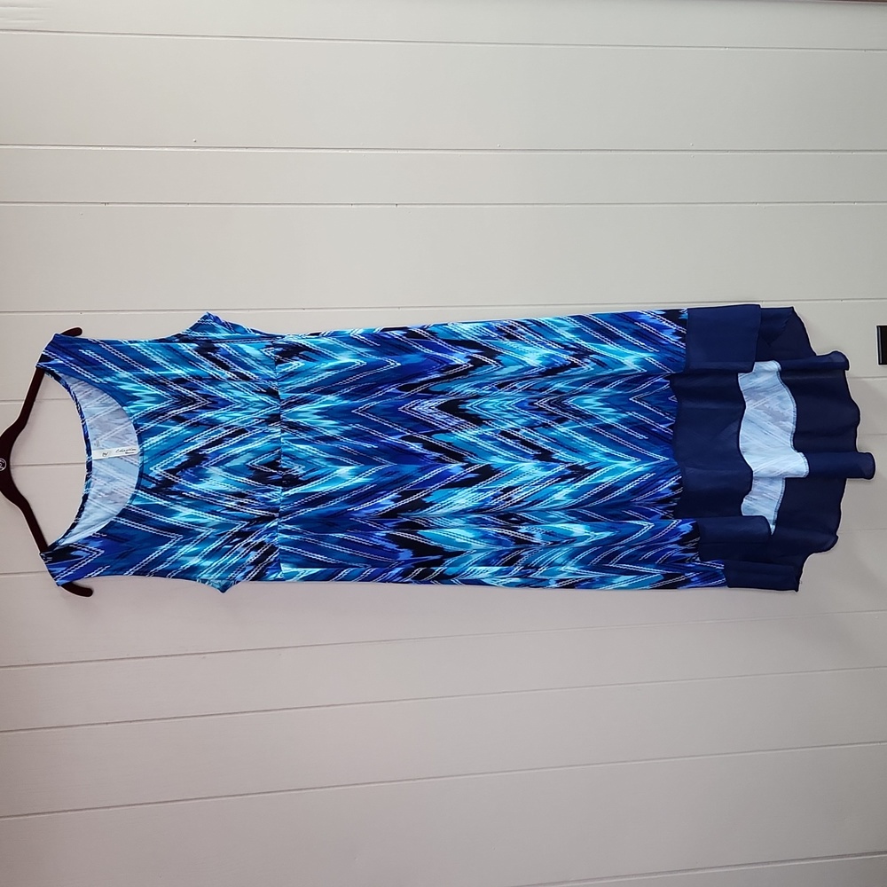 NY Collection Blue Dress